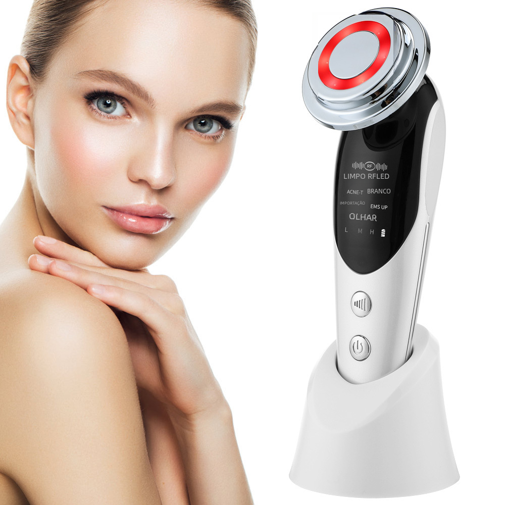 EMS Beauty Device with RF and Microcurrent Massage