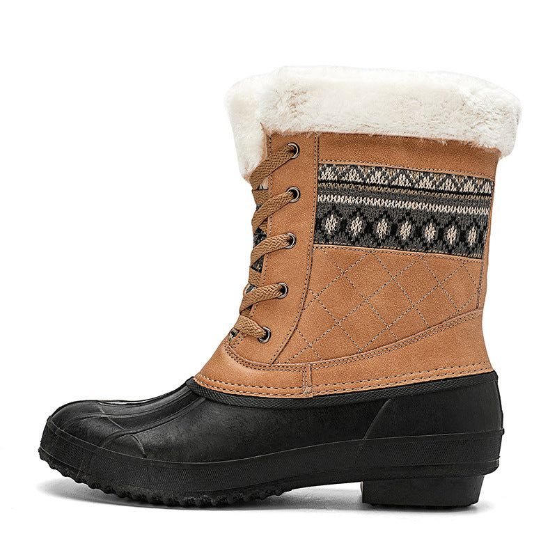 Winter High-Top Non-Slip Hiking Shoes for Women