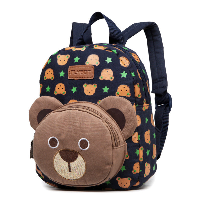 Canvas Bunny Bear Cartoon Backpack