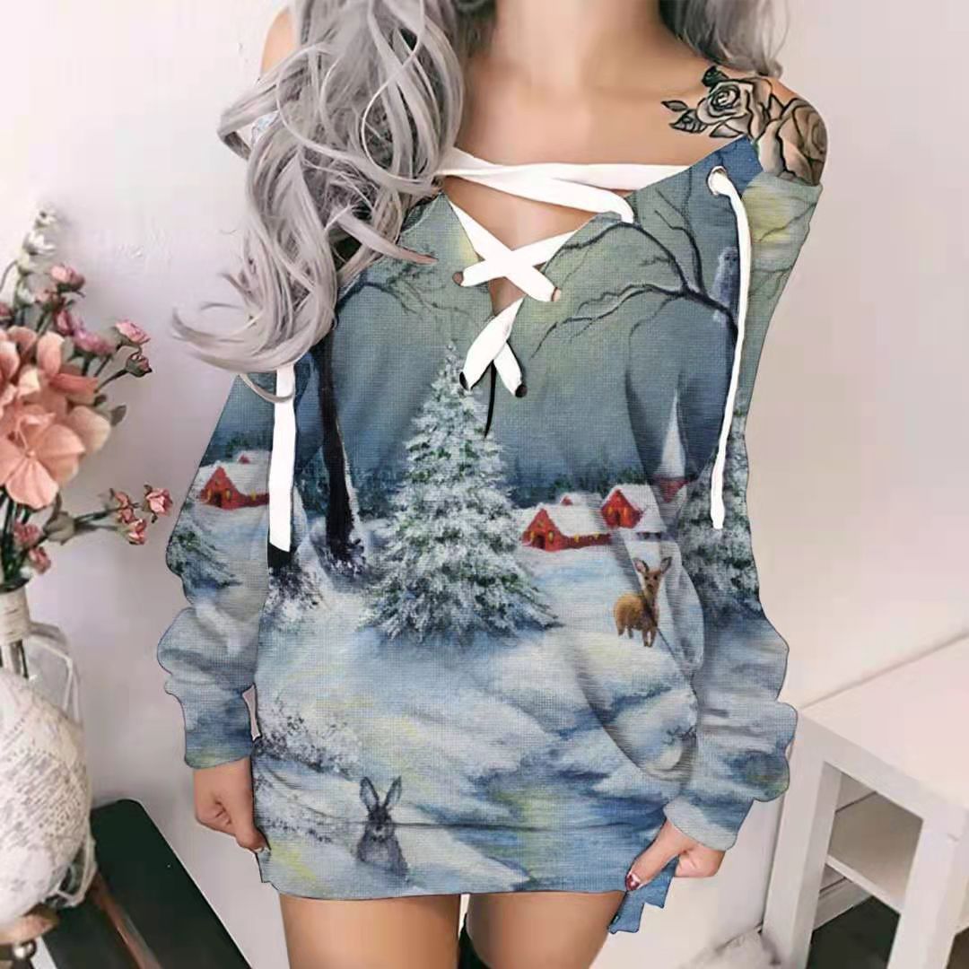Women's Long Sleeve Sweater for Autumn and Winter