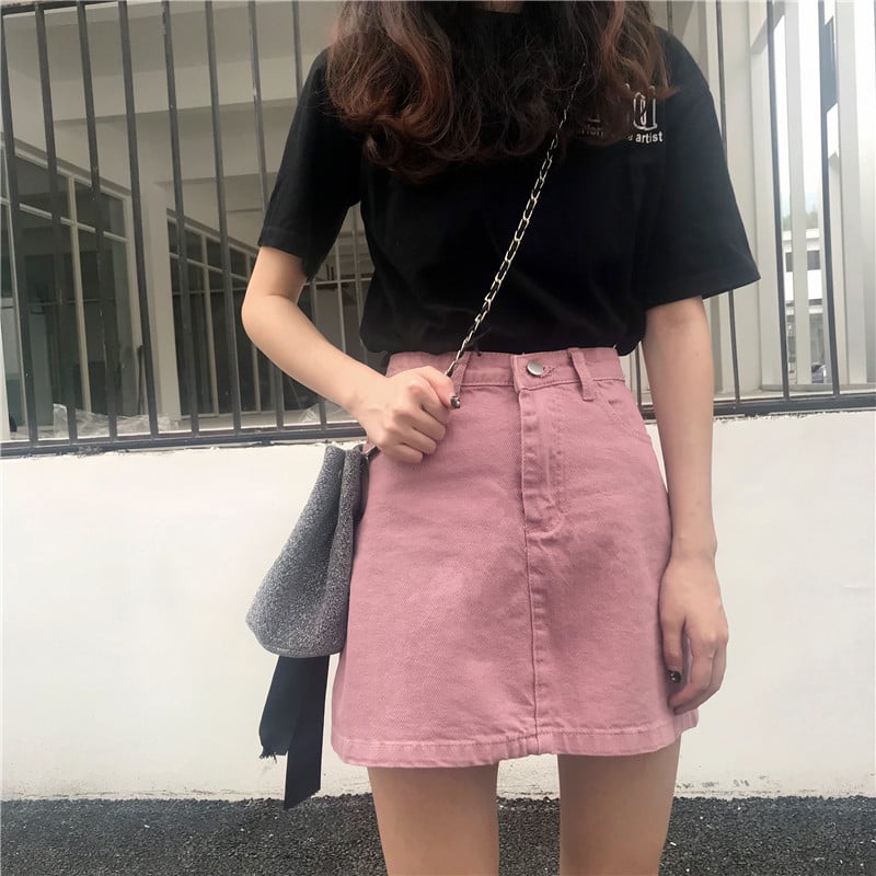 Embroidered Floral Pleated Skirt for Women
