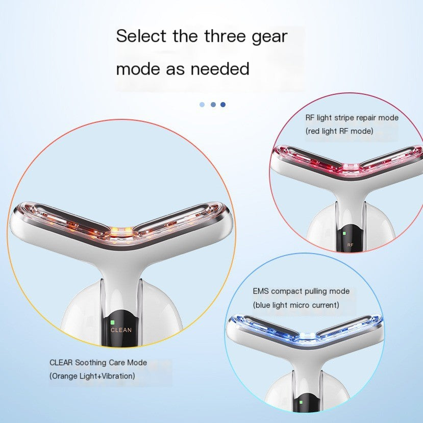 EMS Neck Beauty Device with RF Ion Import Technology