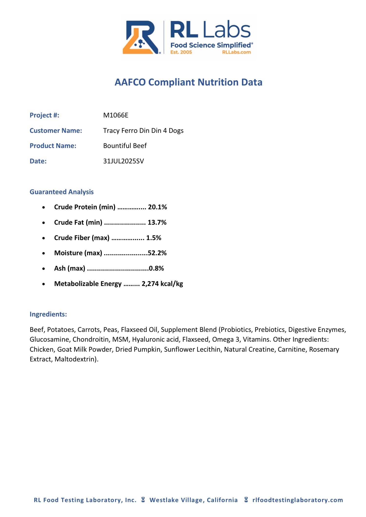 Variety Box, case includes 24, 8oz meals