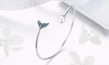 S925 Silver Mermaid Tears Bracelet with Shell Beads