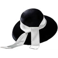 Elegant Black Hat for Women in French British Style