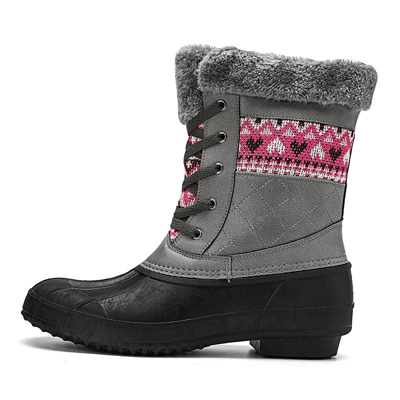 Winter High-Top Non-Slip Hiking Shoes for Women