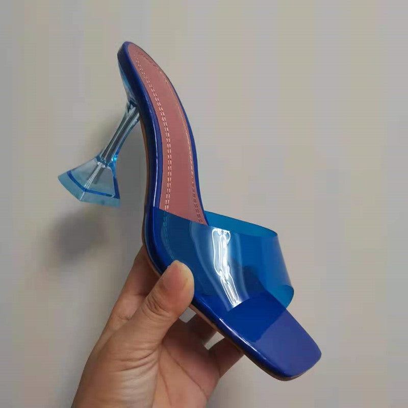 Transparent Crystal Slippers for Women - Summer Wear