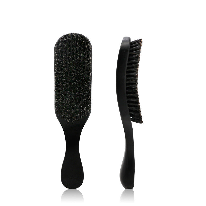 Beech Wood Lacquer Pig Bristle Curved Hair Styling Comb