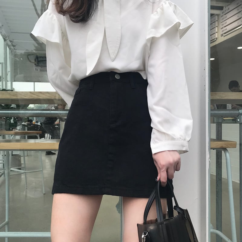 Embroidered Floral Pleated Skirt for Women