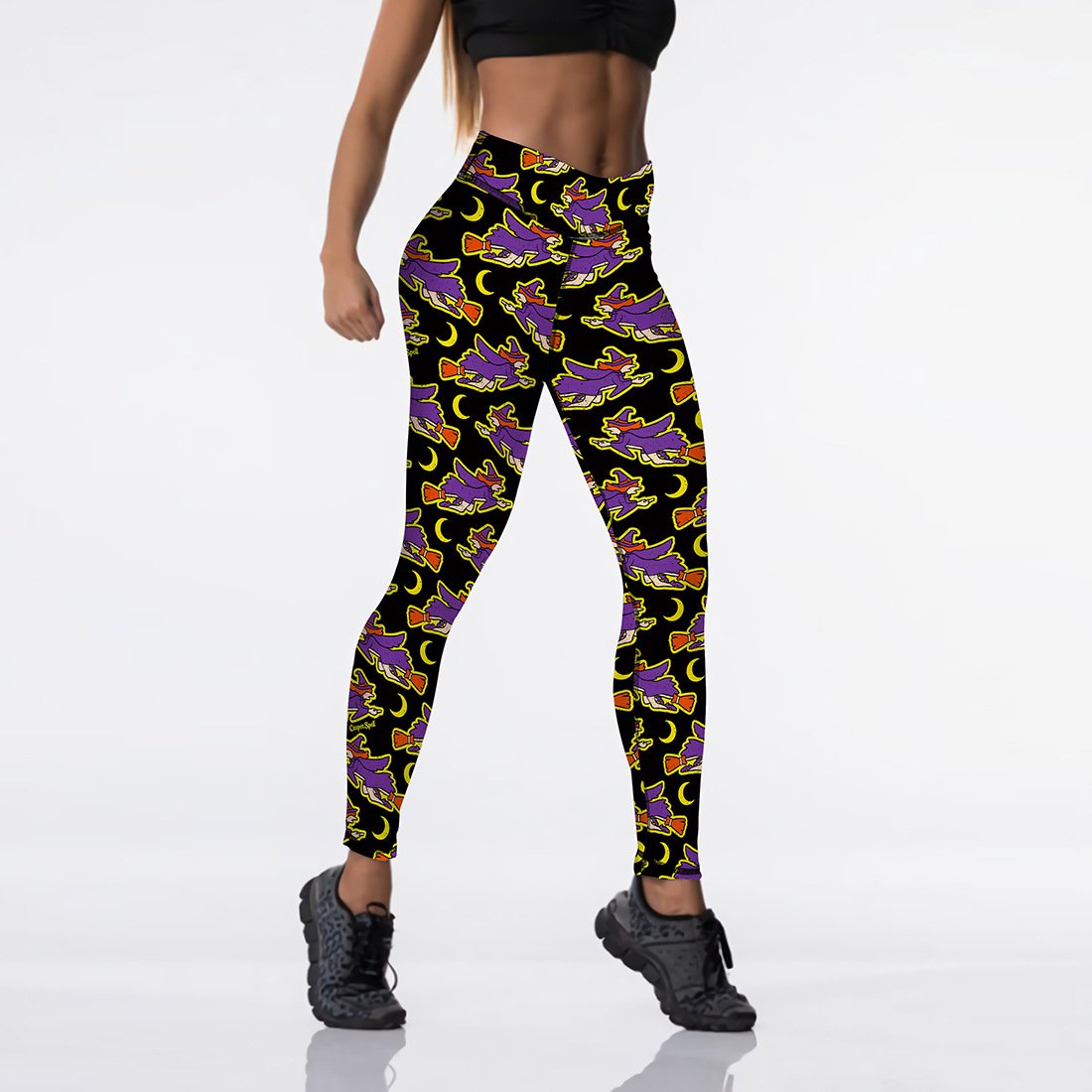 Halloween Character Print Leggings for Women