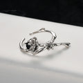 Sterling Silver Rose Ring for Women