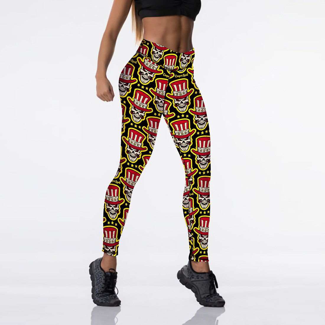 Halloween Character Print Leggings for Women