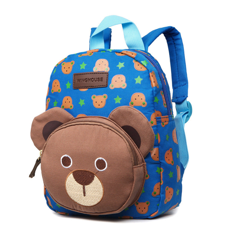 Canvas Bunny Bear Cartoon Backpack