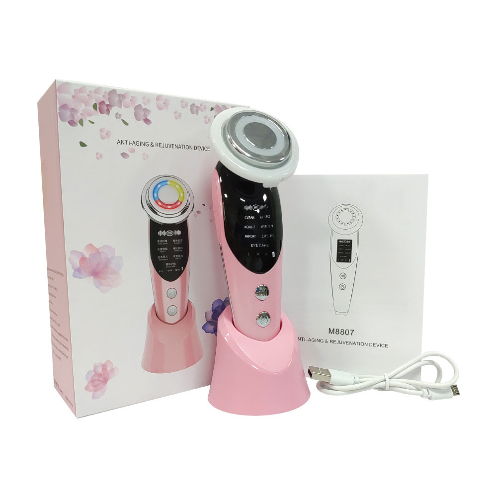 EMS Beauty Device with RF and Microcurrent Massage