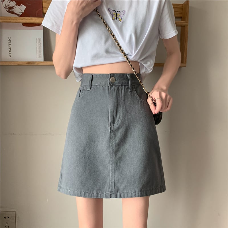 Embroidered Floral Pleated Skirt for Women