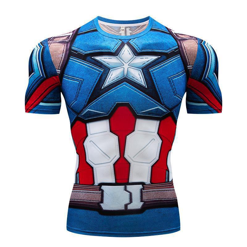 Marvel DC Superheroes 3D Digital Print T-Shirt