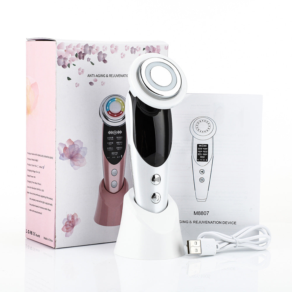 EMS Beauty Device with RF and Microcurrent Massage