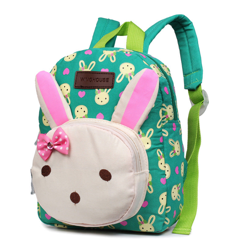 Canvas Bunny Bear Cartoon Backpack
