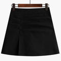 Retro Women's High Waist A-line Wool Skirt