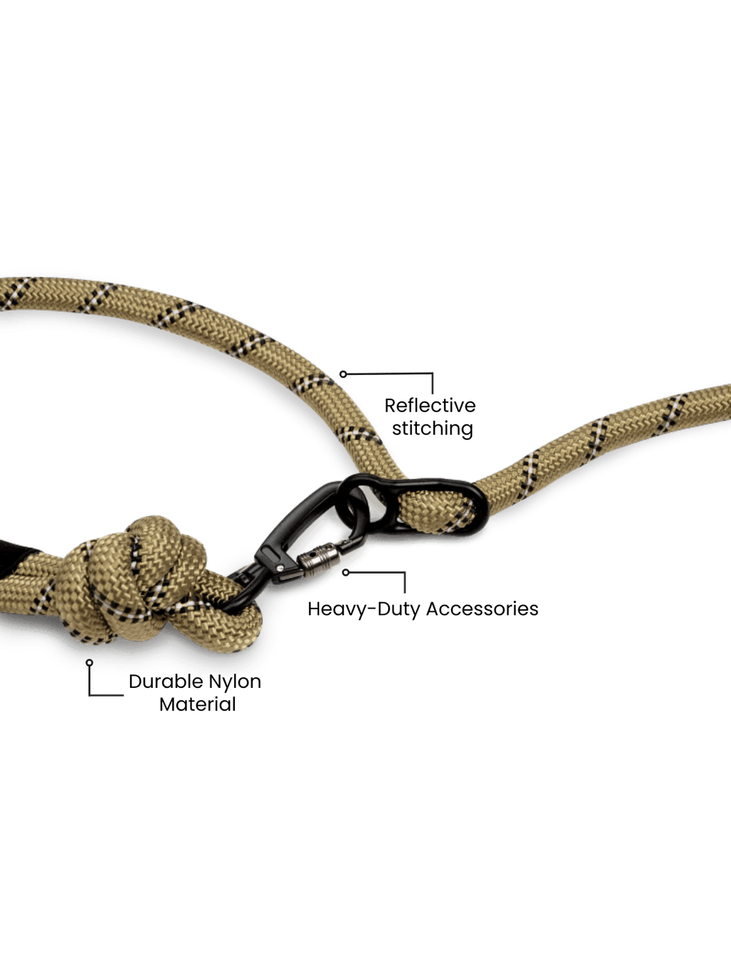 Olive Green Runners Hands-Free Dog Leash